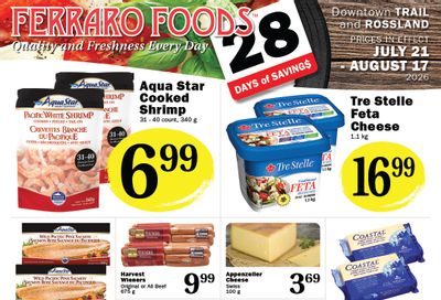 Ferraro Foods Monthly Flyer July 21 to August 17