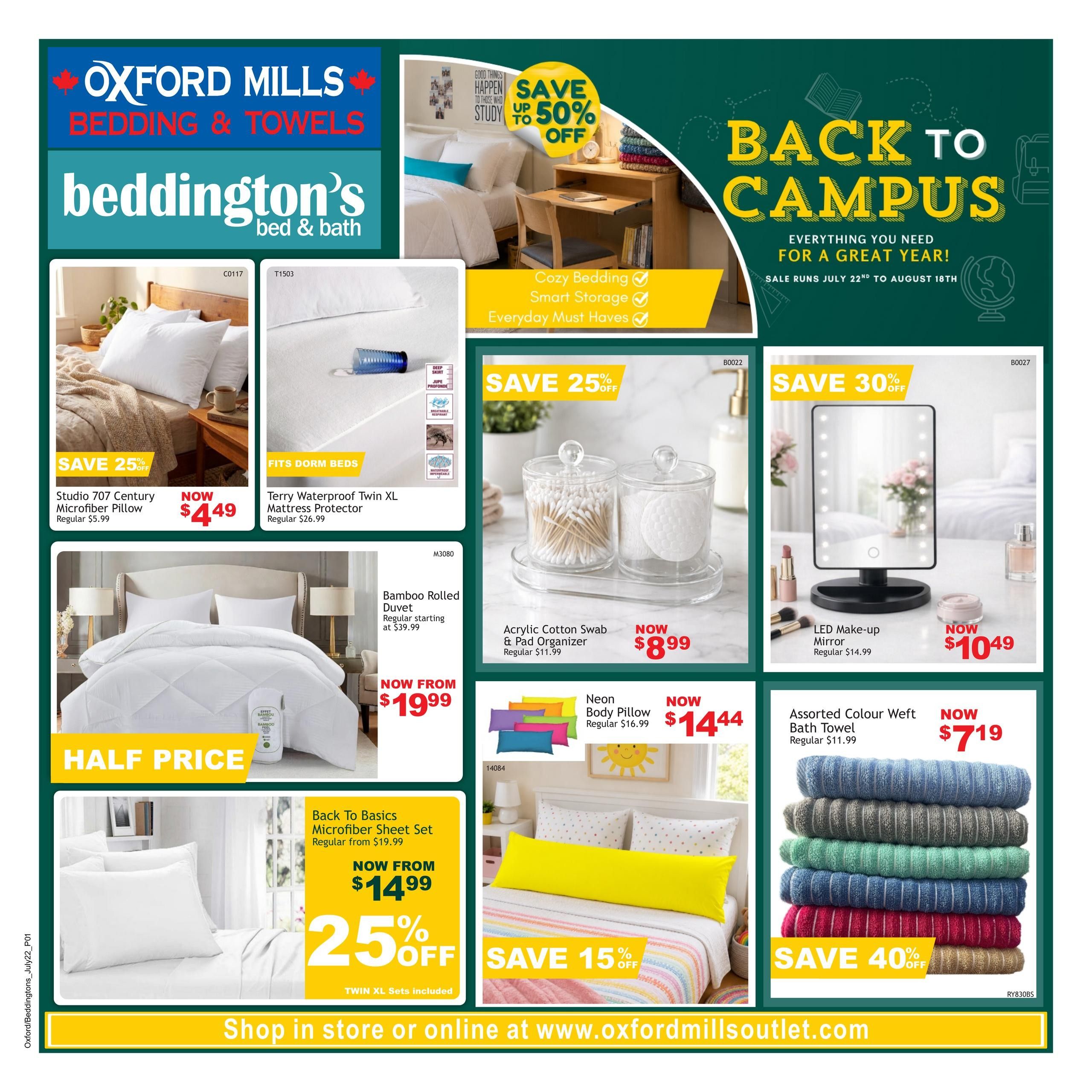 Oxford Mills Flyer July 22 to August 18