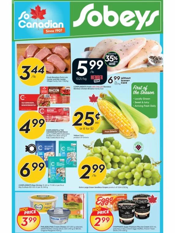 Sobeys: ON Chapman's $2.99 super premium ice cream 500ml Thursday July23-29