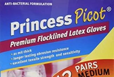 Amazon.ca: Princess Picot Dishwashing Gloves 12pack (M only) at 56% off for $12.42 (+$1.41 handling?)
