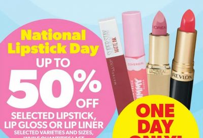 Real Canadian Superstore Ontario: National Lipstick Day up to 50% off July 29th + Flyer Deals