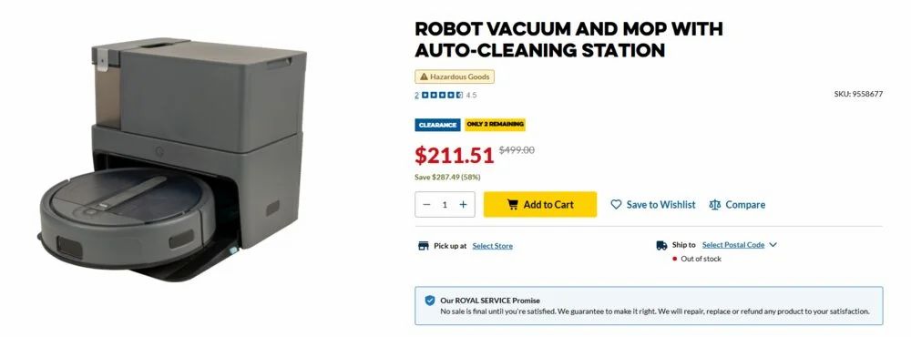 Princess Auto: Robo vacume - Yeedi Cube Pro S1 (by Ecovacs) -$211 Princess Auto: Robo vacume - Yeedi Cube Pro S1 (by Ecovacs) -$211