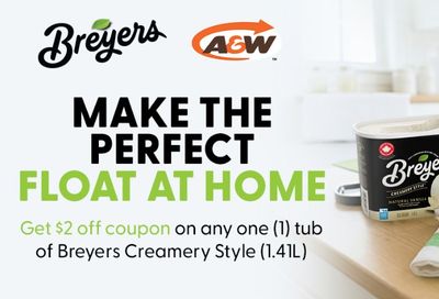 Save $2 on Breyers creamery style 1.41L