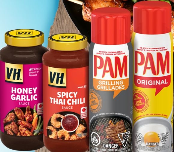 Save $2 when you buy 2 VH sauces or Pam cooking sprays Save $2 when you buy 2 VH sauces or Pam cooking sprays