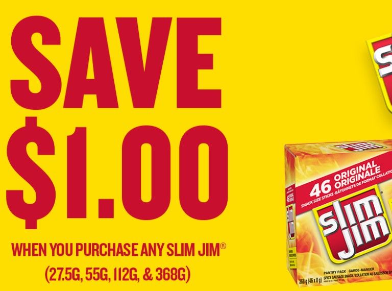 Save $1 in Slim Jim Save $1 in Slim Jim