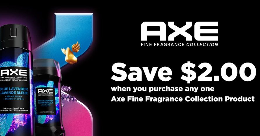 Save $2 on Axe fine fragrance collection product Save $2 on Axe fine fragrance collection product