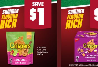 Money saving coupons valid on participating Crispers products