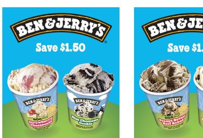 Save $1.50 on Ben & Jerry's select frozen dessert