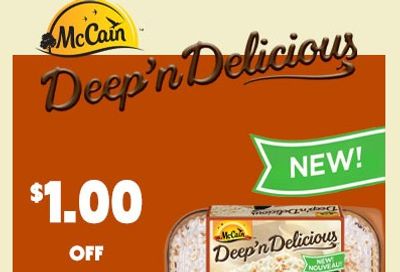 Save $1 on McCain Deep'n Delicious cake, 510 g