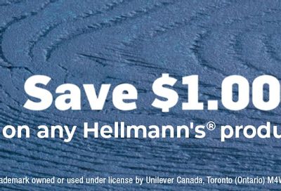 Save $1 on any Hellmann's product