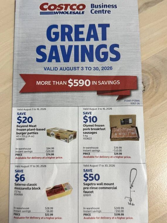 Costco Business Centre Flyer August 3 - 30 Costco Business Centre Flyer August 3 - 30