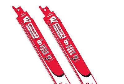 Home Depot: Diablo Steel Demon 9-inch 8 TPI Carbide Reciprocating Saw Blades, 2-pack, 9.21 liquidation YMMV