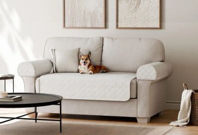 Walmart: SmartFit Waterproof Faux Sherpa Loveseat Furniture Cover, 3-Piece, for Dogs, Pets, Machine Washable - $14.00