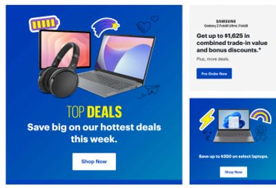 Best Buy Canada: Save up to $350 on Select Laptops + Top Deals + Back To School Deals