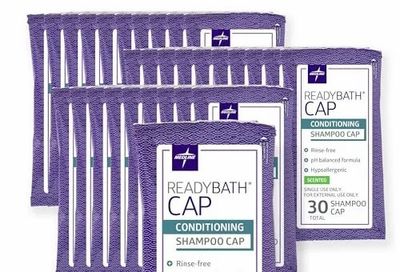 Amazon.ca: Medline ReadyBath Rinse-Free Shampoo and Conditioning Caps, Scented 30 Pack $4.99 (reg. $18.99)