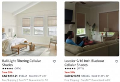 Blinds Canada: Save 20% off Sitewide