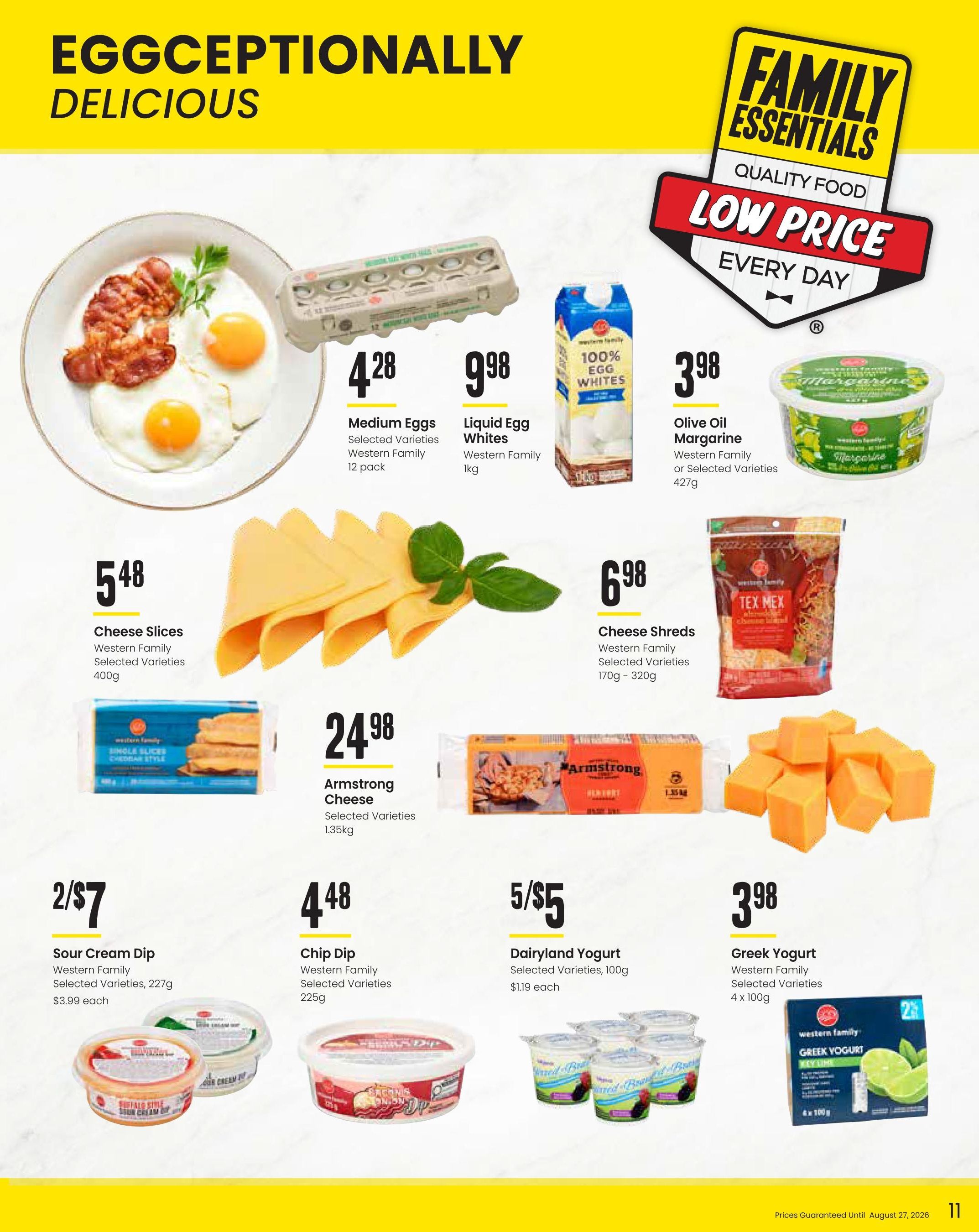 Freson Bros. Family Essentials Flyer July 31 to August 27