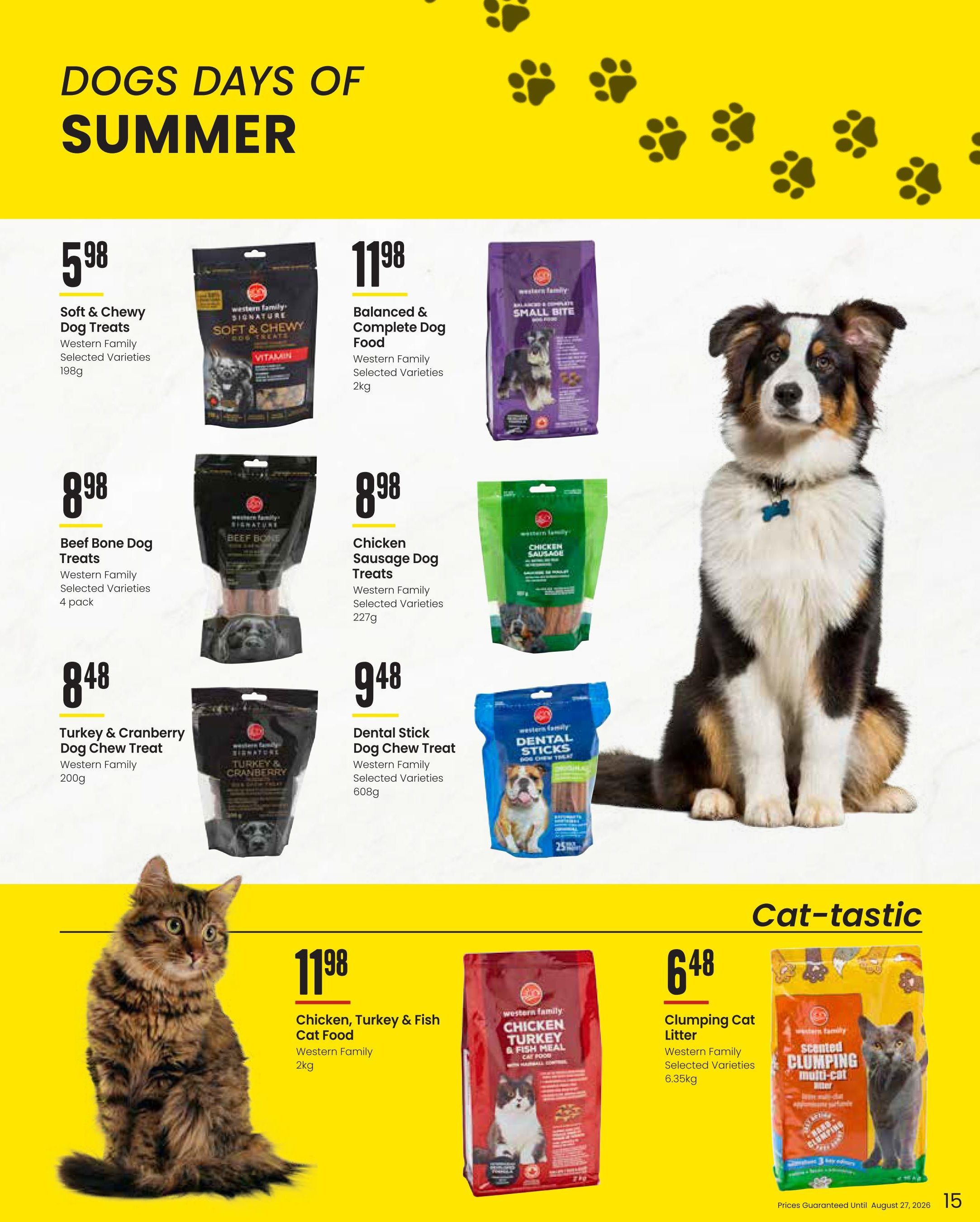 Freson Bros. Family Essentials Flyer July 31 to August 27