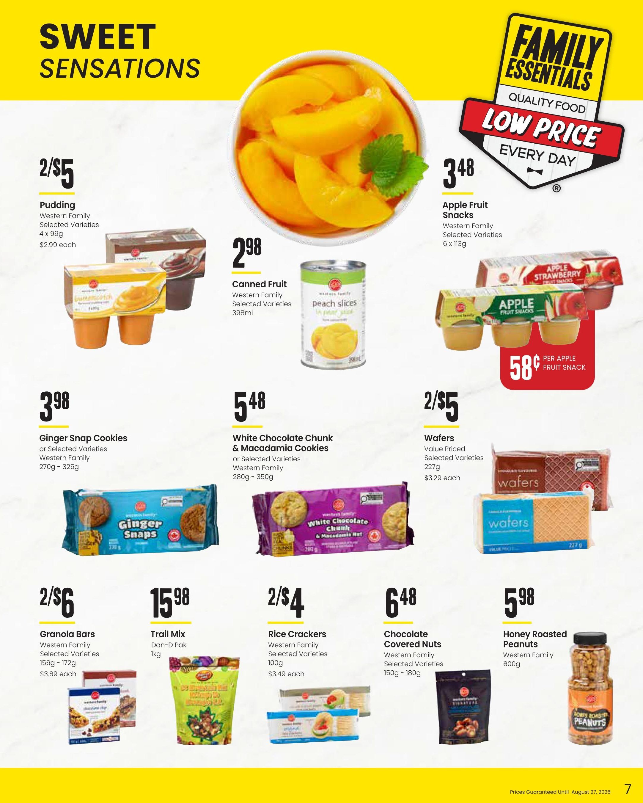 Freson Bros. Family Essentials Flyer July 31 to August 27