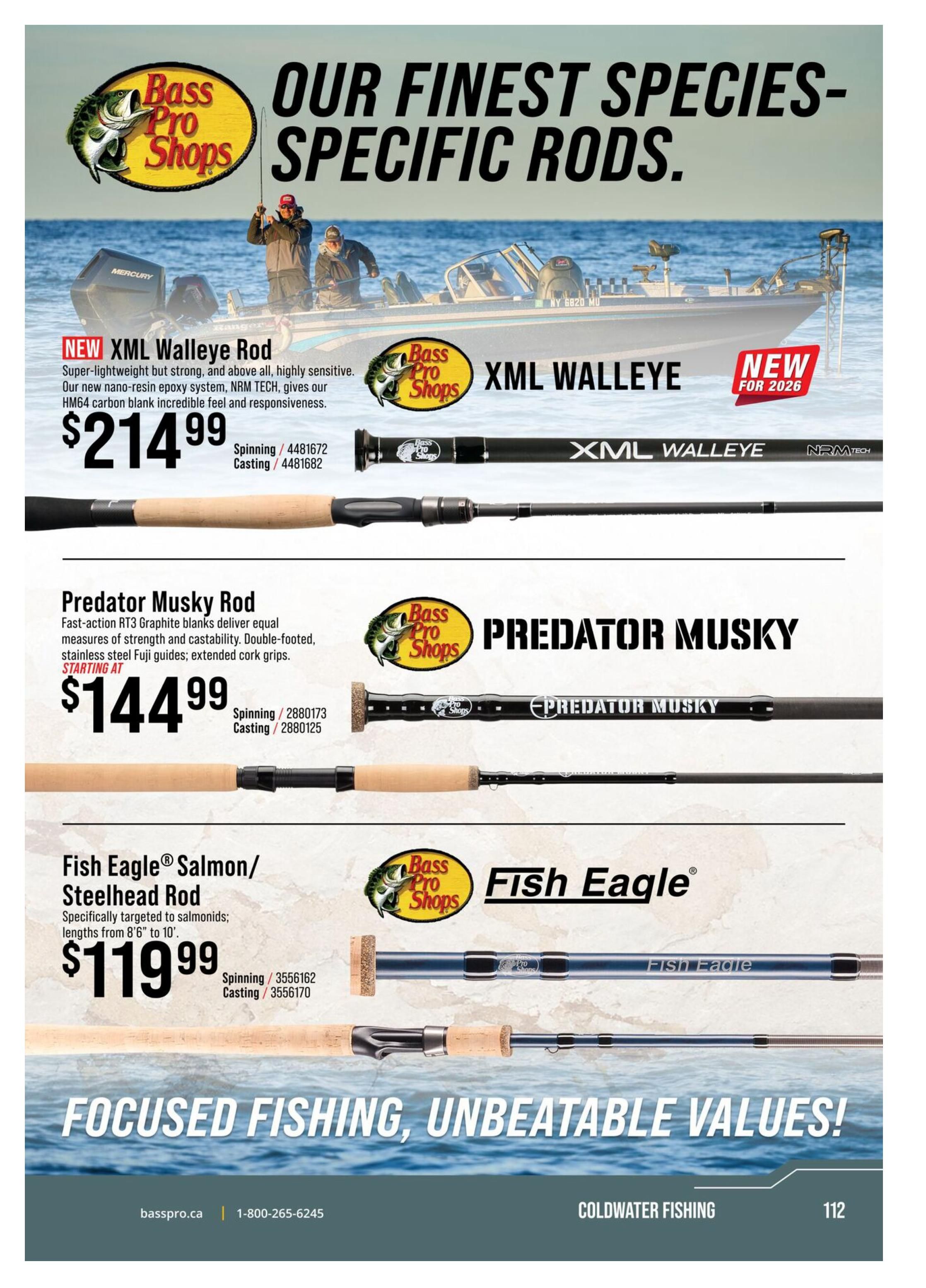 Cabela's 2026 Canada Fishing Master Catalogue July 25 to September 1