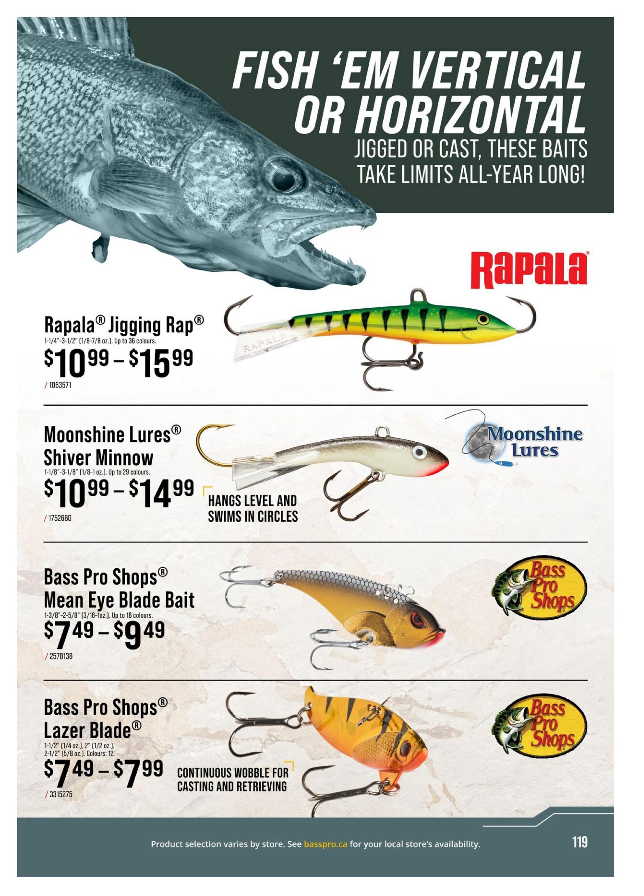 Cabela's 2026 Canada Fishing Master Catalogue July 25 to September 1