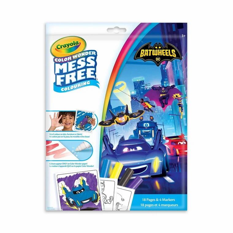 Walmart: Crayola Color Wonder Mess-Free Colouring Pages & Mini Markers, Batwheels - $2.00