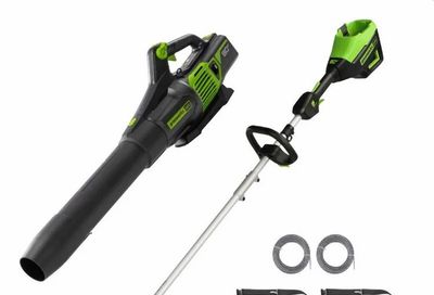 Costco: GREENWORKS BRUSHLESS BLOWER + 16" STRING TRIMMER + 2.0AH Battery $239.99