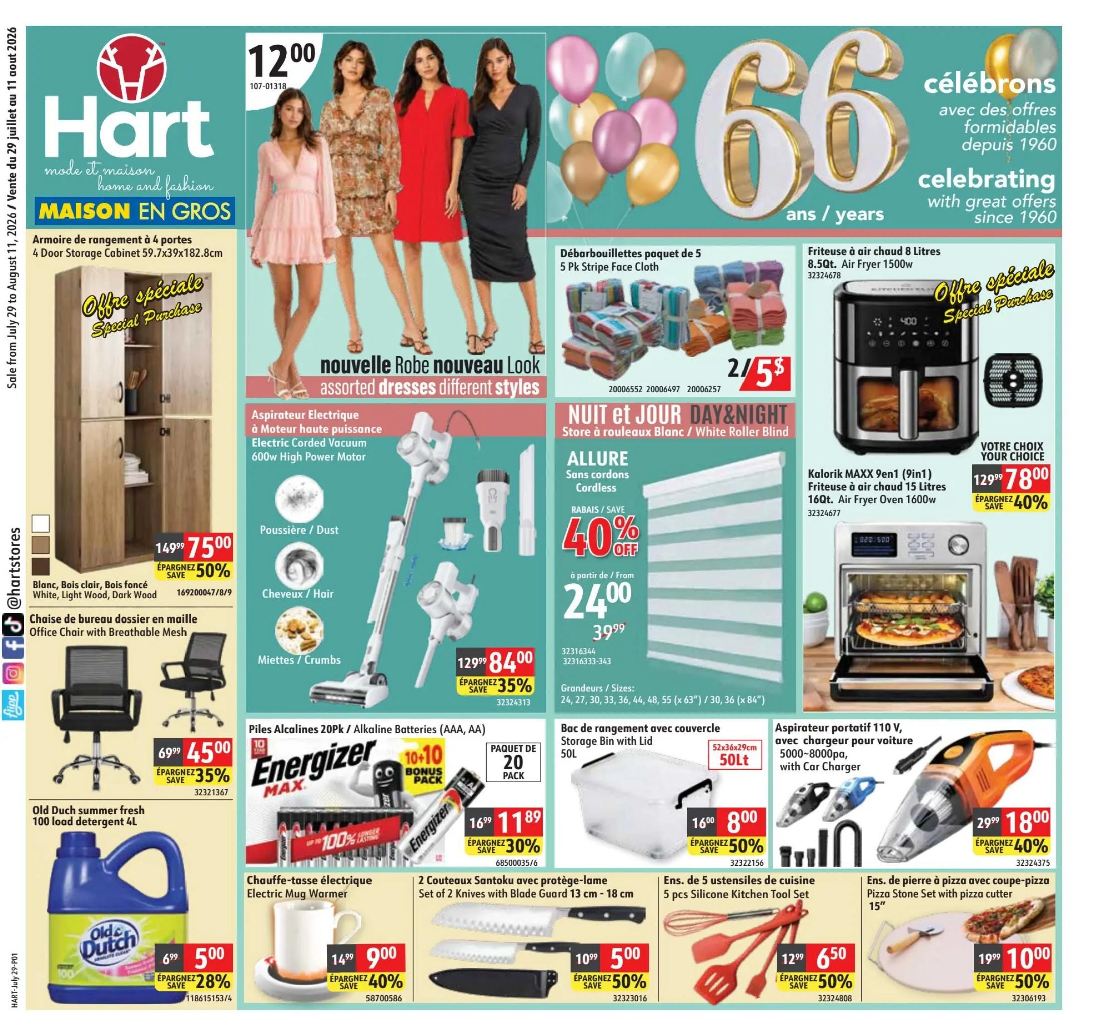 Hart Stores Flyer July 29 to August 11