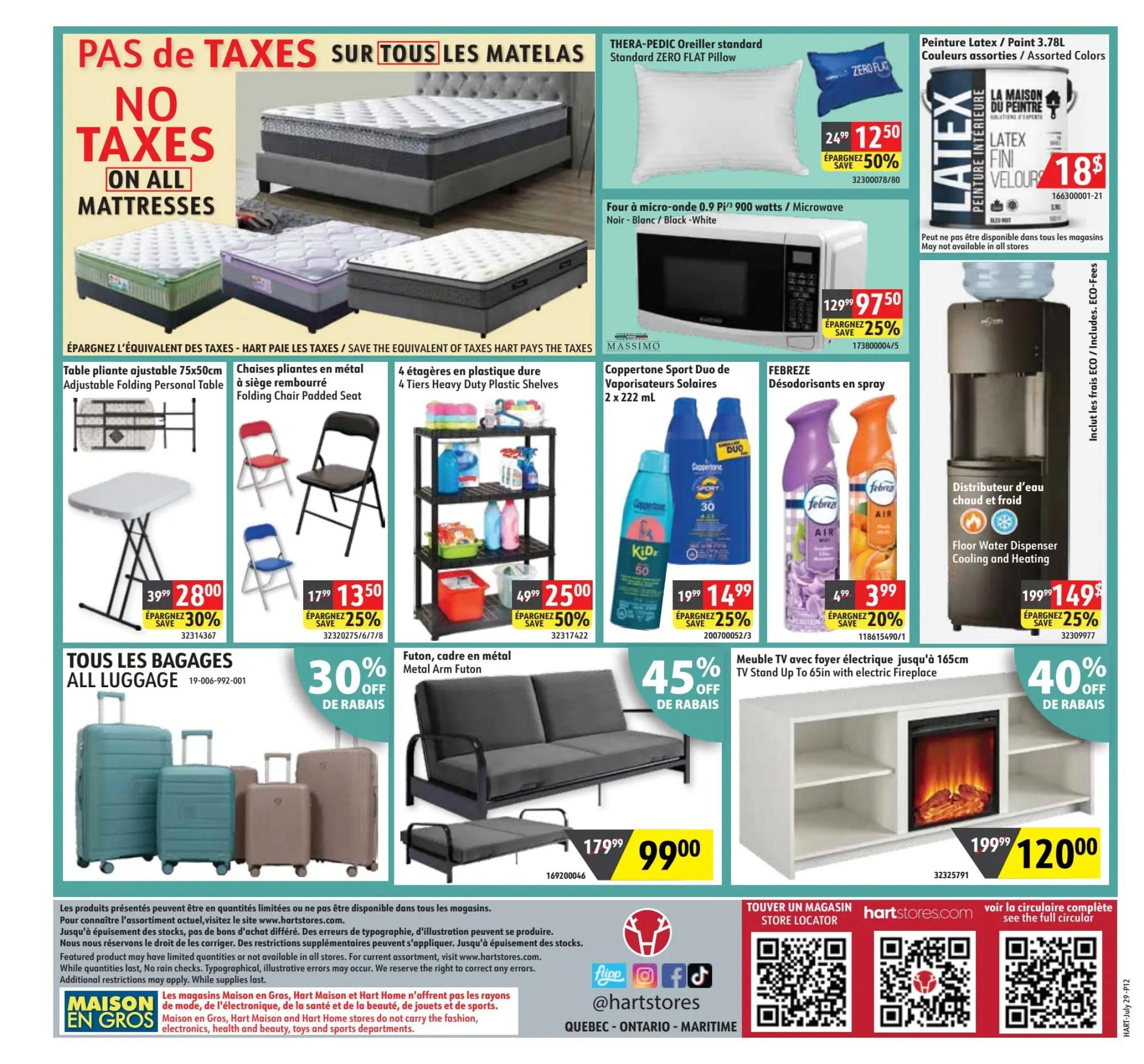 Hart Stores Flyer July 29 to August 11