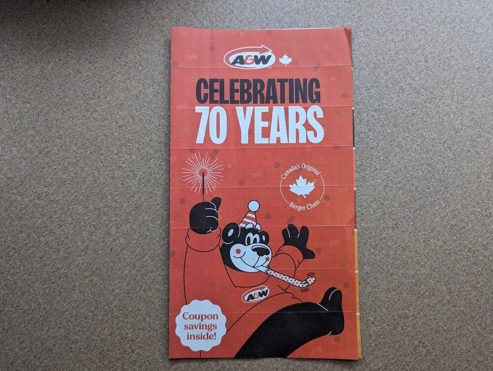 A&W: Mid-July to mid-August A&W mail coupons - Manitoba (& Kenora/Dryden)