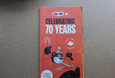 A&W: Mid-July to mid-August A&W mail coupons - Manitoba (& Kenora/Dryden)