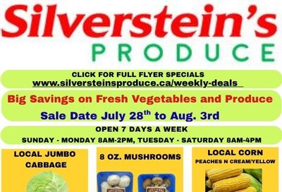 Silverstein's Produce Flyer July 28 to August 3