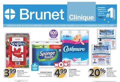 Brunet Clinique Flyer July 30 to August 12