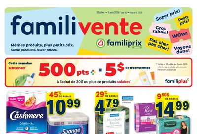 Familiprix Sante Flyer July 30 to August 5