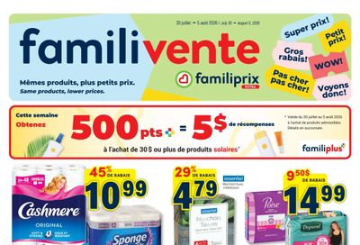 Familiprix Extra Flyer July 30 to August 5