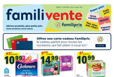 Familiprix Clinique Flyer July 30 to August 5