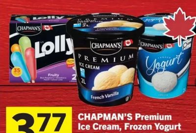 Foodland: Chapman's Premium Ice Cream 2L $3.77 (reg. $8.99) July 30 - August 5