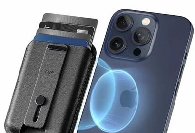 Amazon.ca: ESR for MagSafe Wallet, 5-Card Holder, Secure-Grip Finger Loop, Magnetic Wallet for iPhone and Pixel $13.19