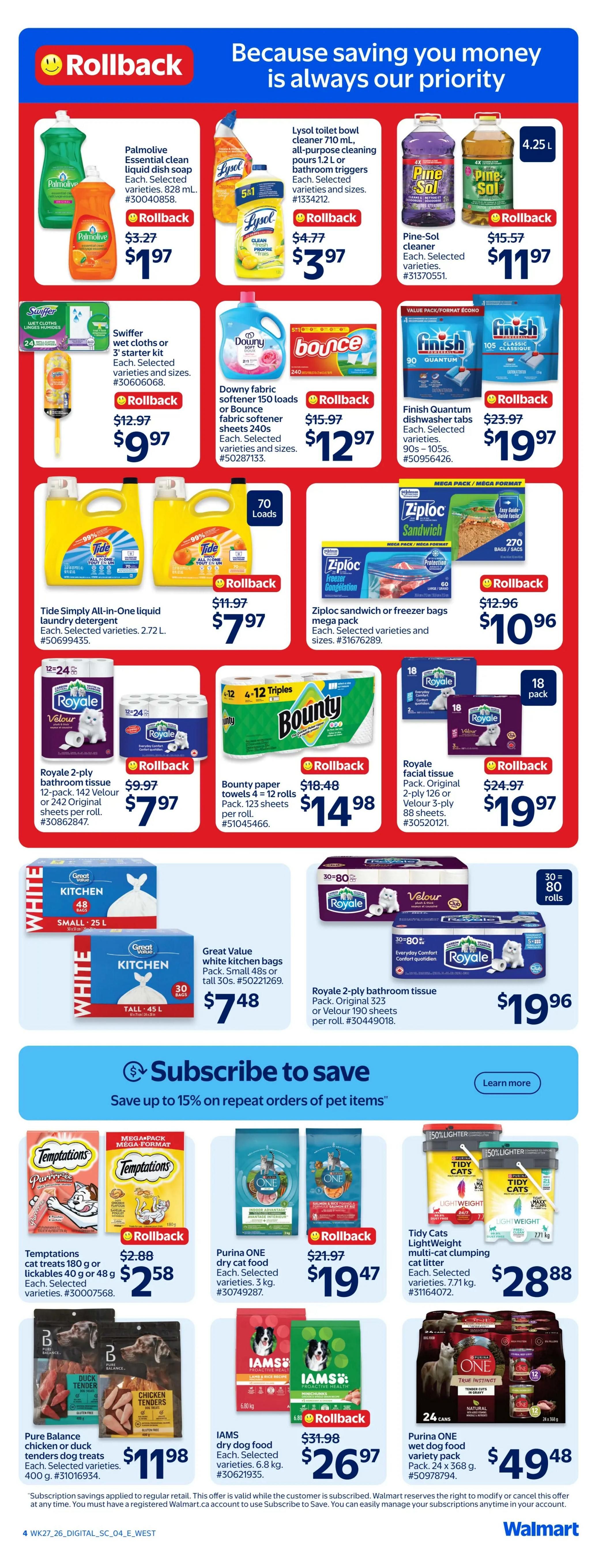 Walmart (West) Flyer July 30 to August 5