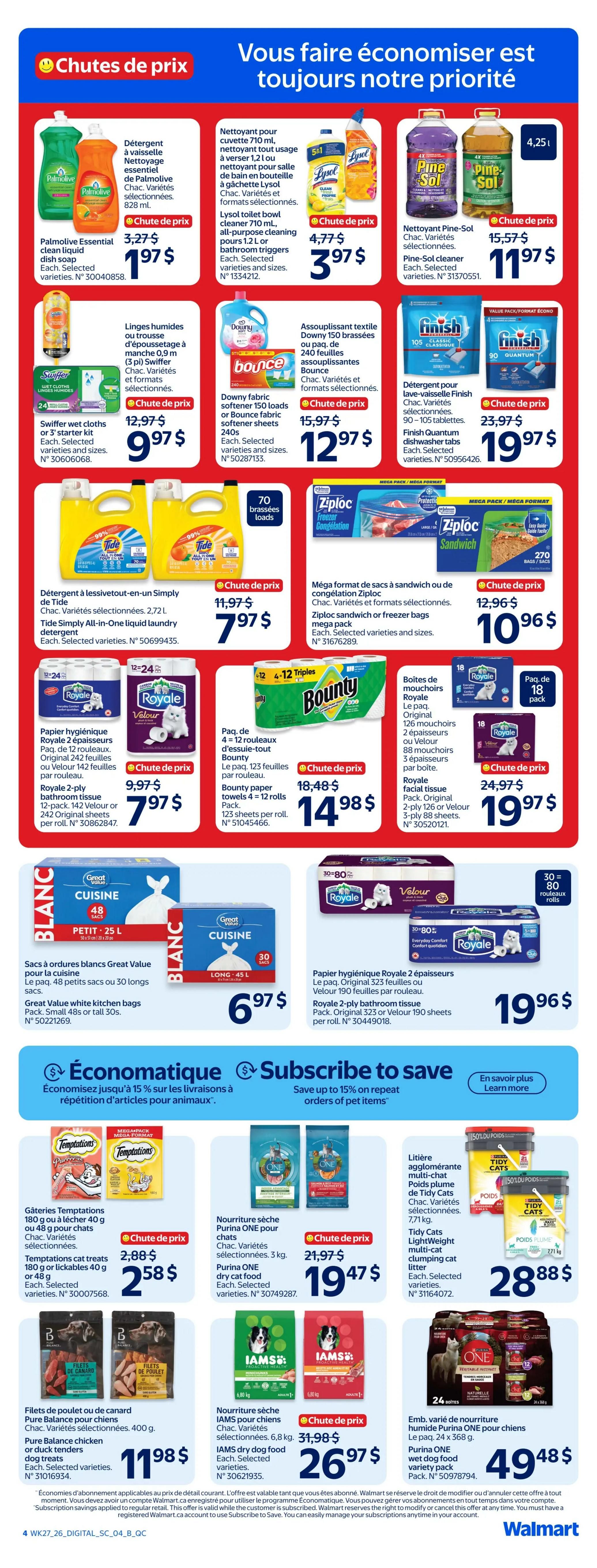 Walmart (QC) Flyer July 30 to August 5