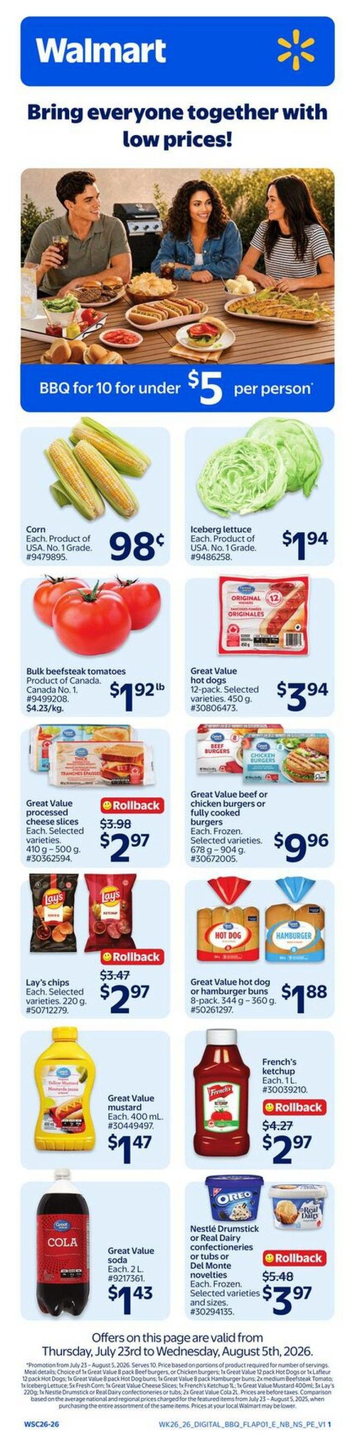 Walmart (Atlantic) Flyer July 30 to August 5