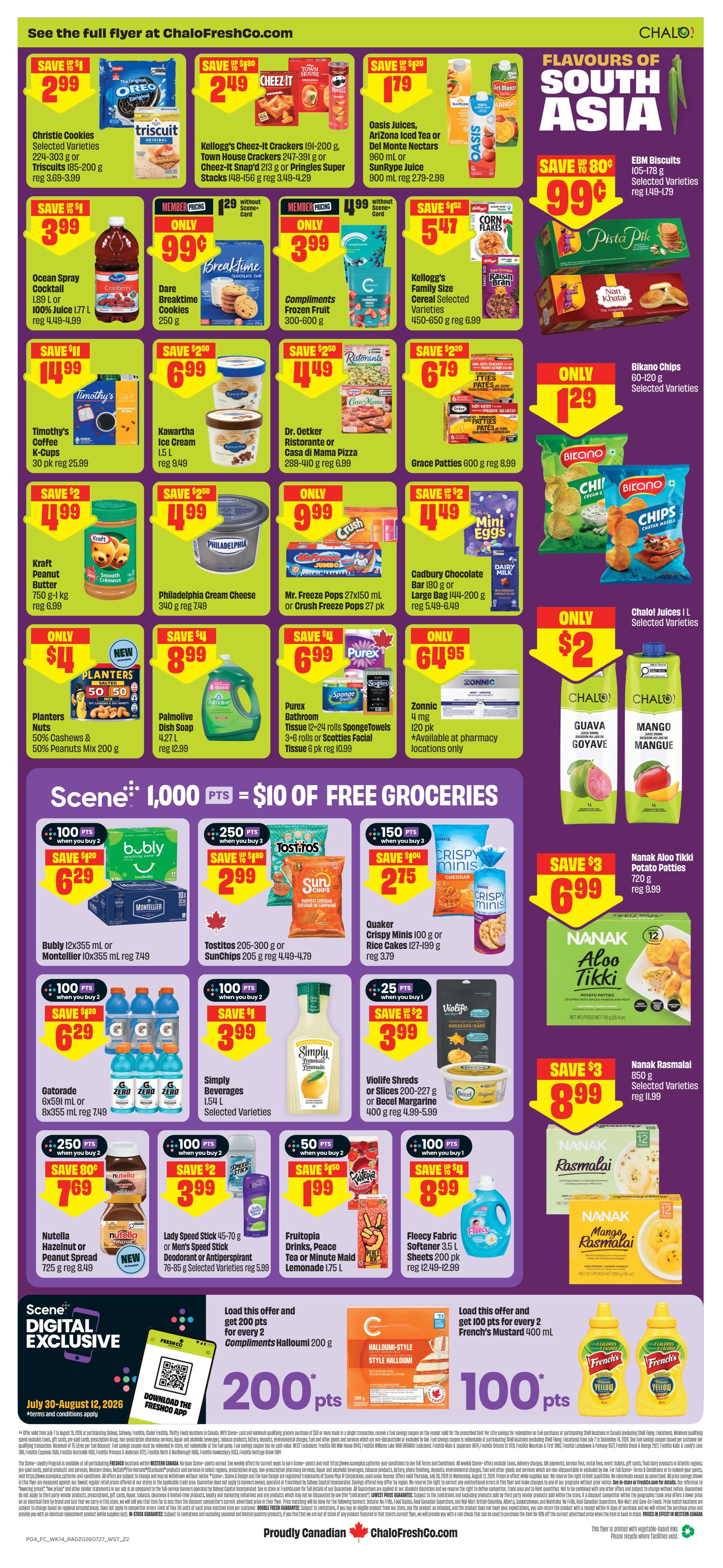 Chalo! FreshCo (West) Flyer July 30 to August 5