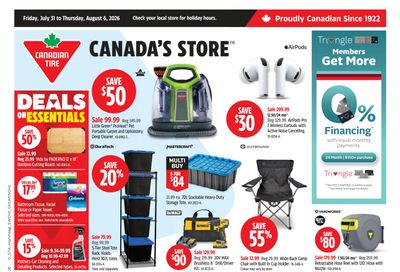 Canadian Tire (ON) Flyer July 31 to August 6