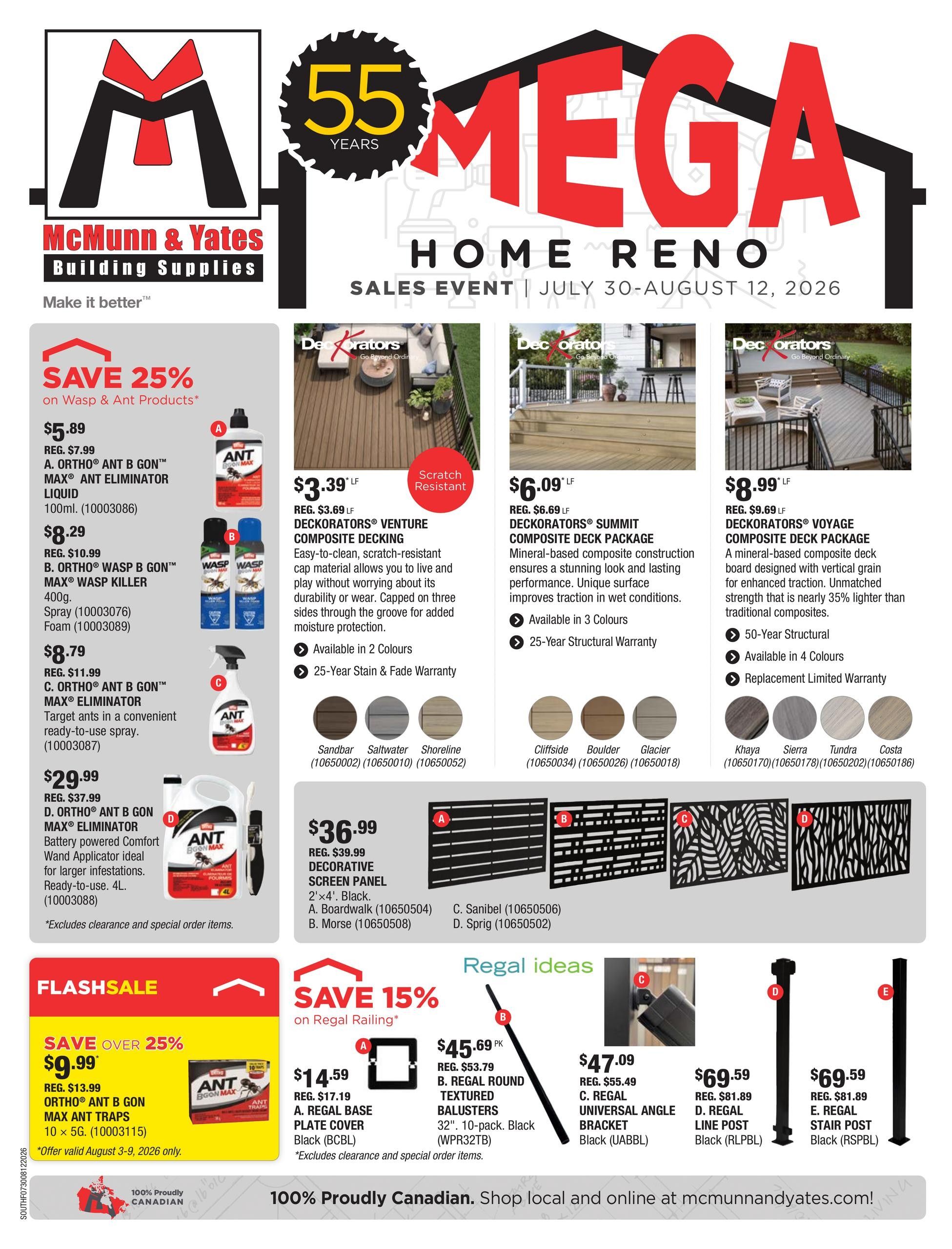 McMunn & Yates Building Supplies Flyer July 30 to August 12