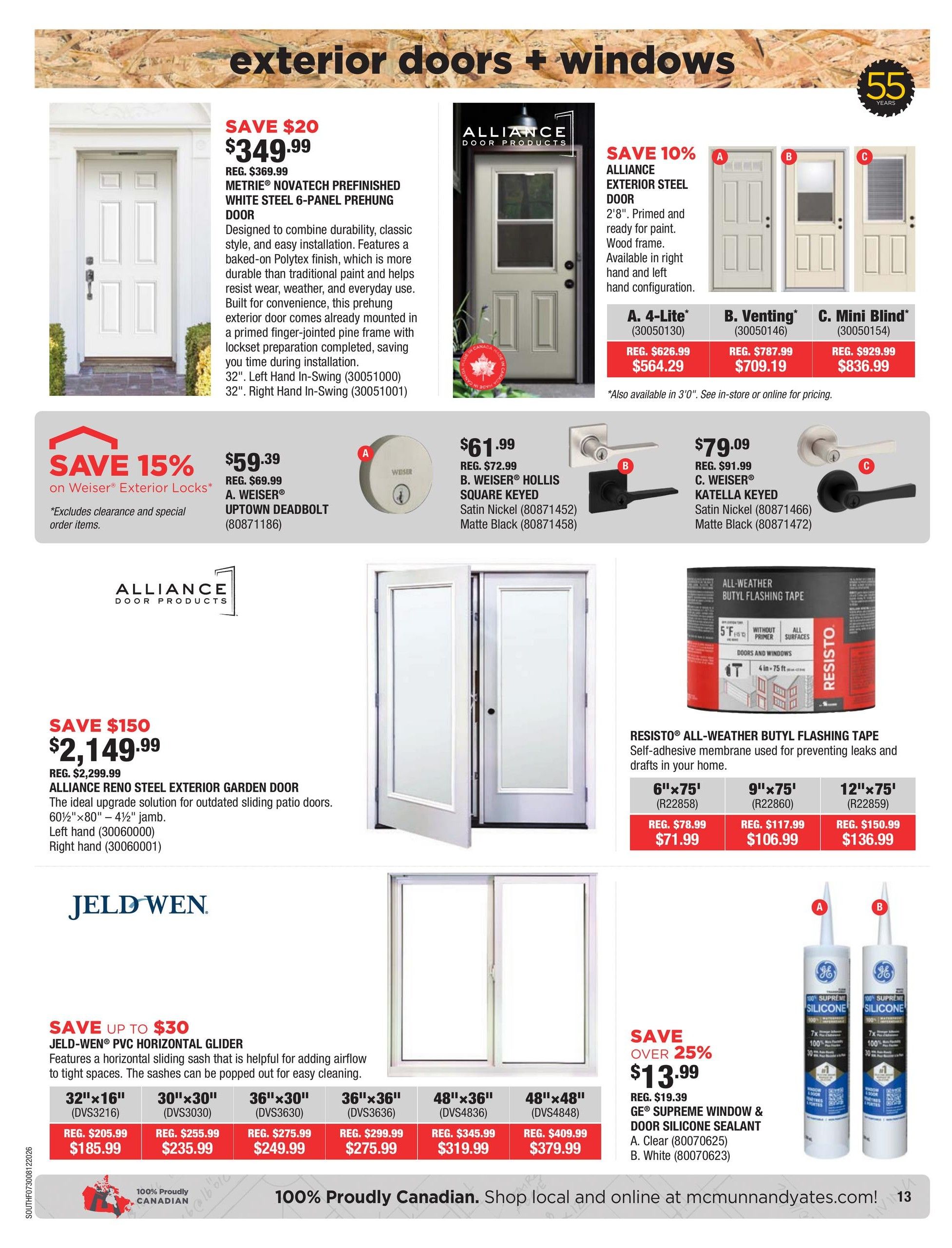 McMunn & Yates Building Supplies Flyer July 30 to August 12