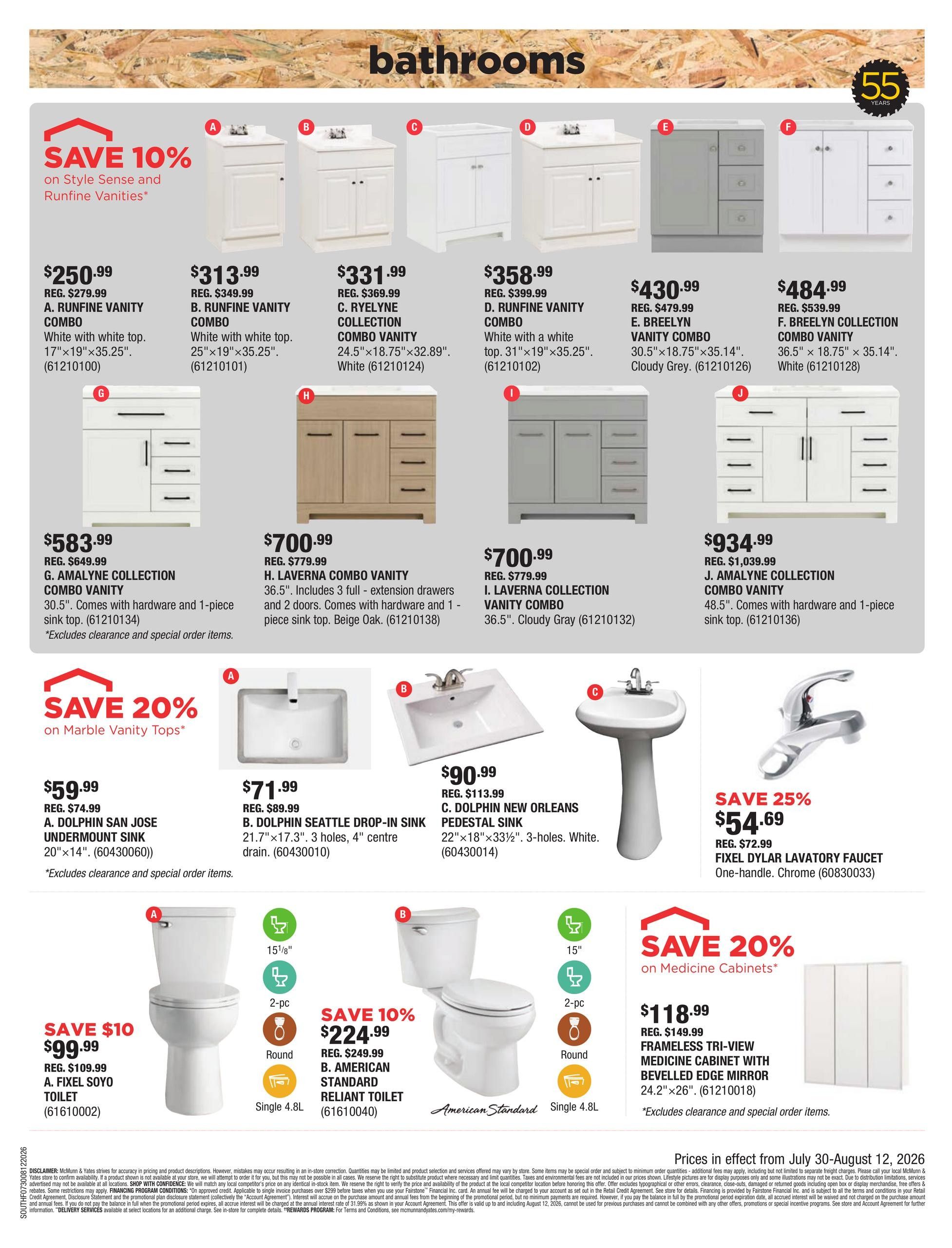 McMunn & Yates Building Supplies Flyer July 30 to August 12