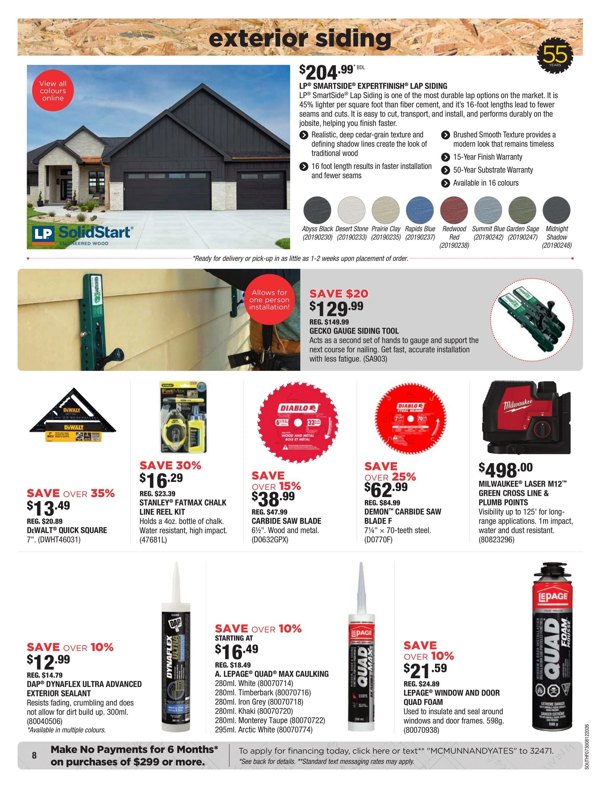McMunn & Yates Building Supplies Flyer July 30 to August 12