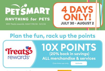 PetSmart Flyer July 30 to August 2