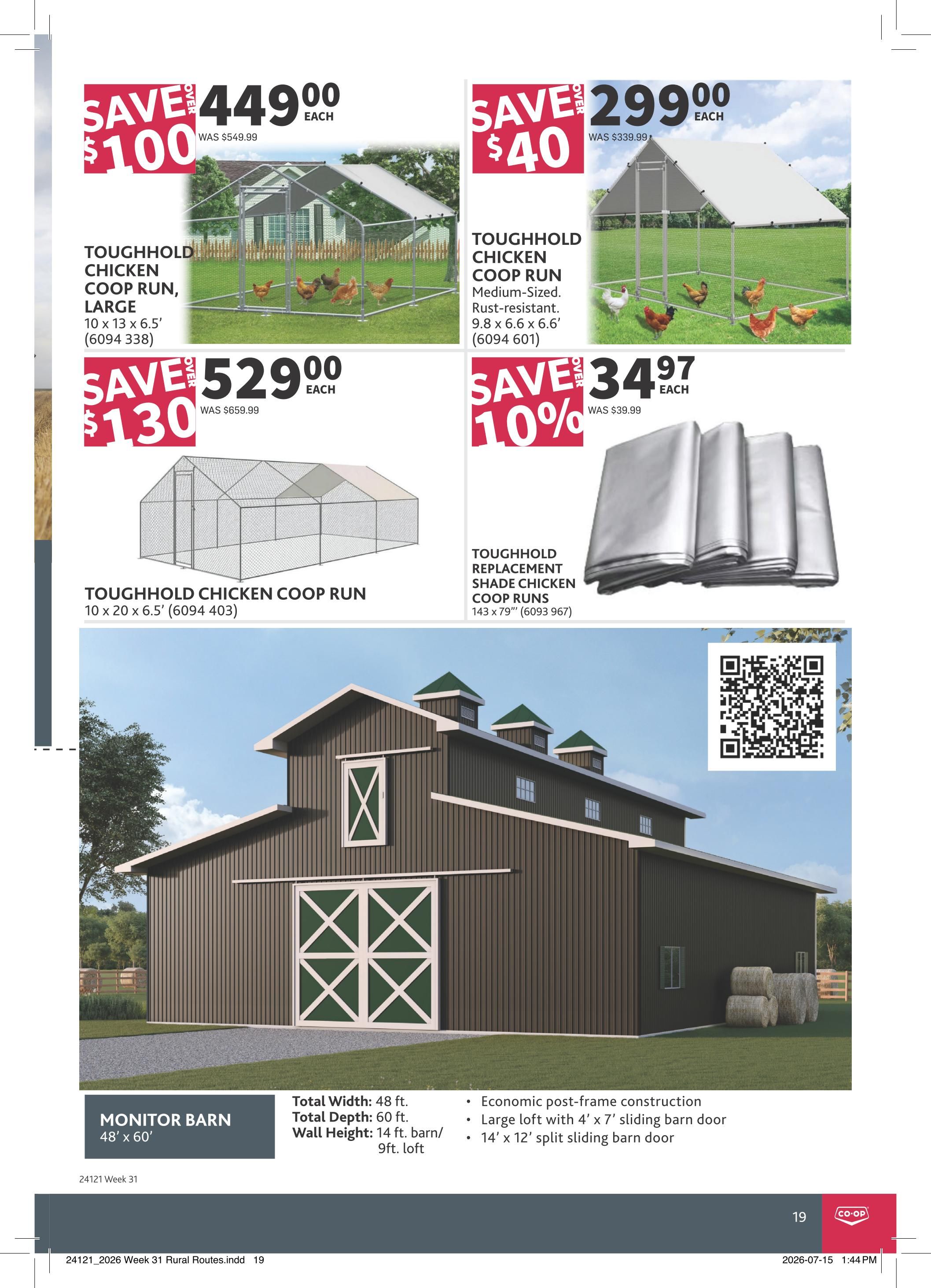 Co-op (West) Rural Routes Flyer July 30 to August 19