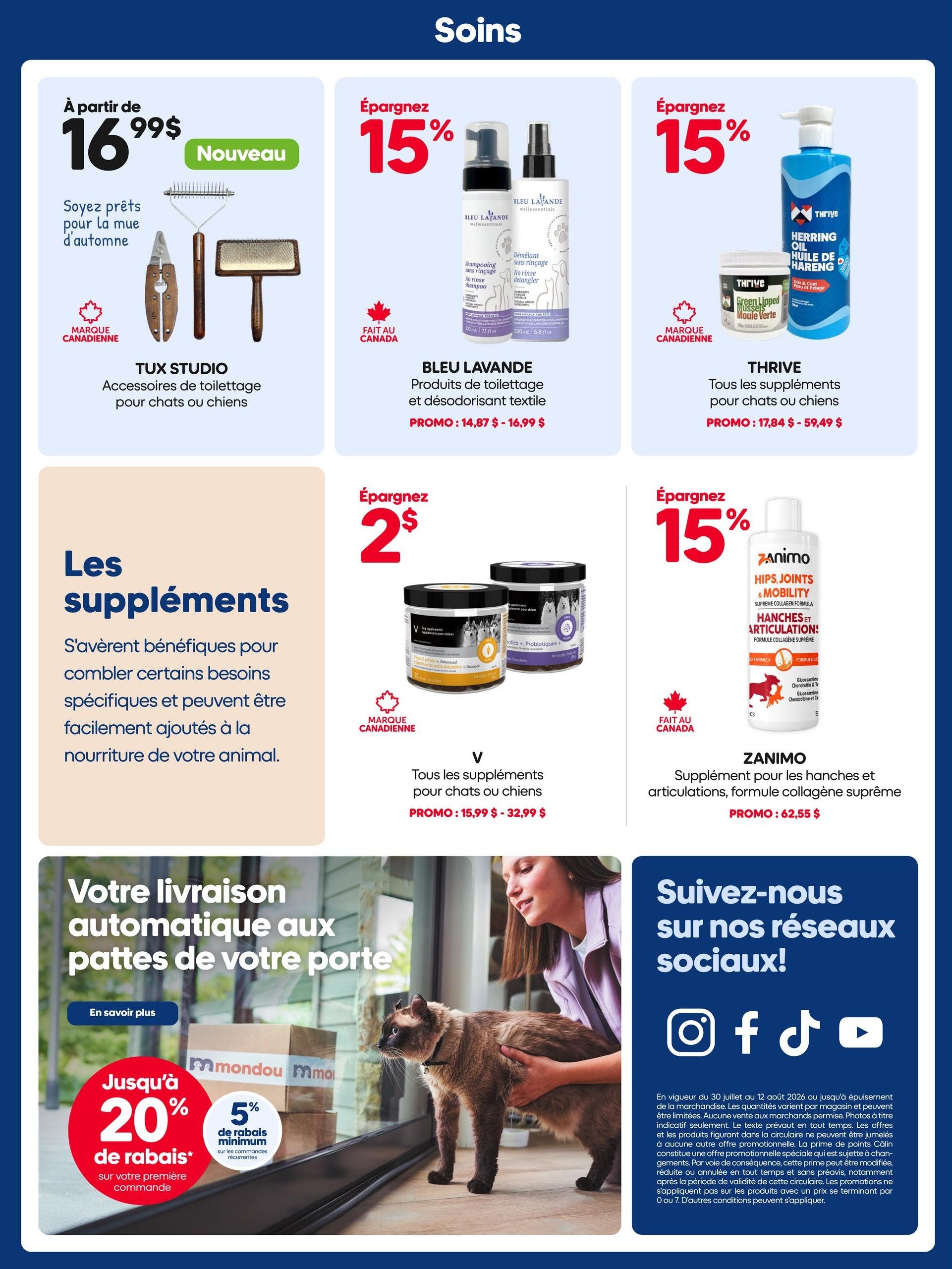 Mondou Flyer July 30 to August 12